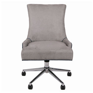 Fabric Rolling Office or Conference Chair in Soft Taupe