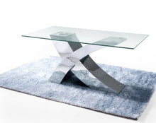 Load image into Gallery viewer, Modern 86" Chrome & Glass Executive Desk or Conference Table
