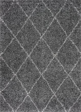 Load image into Gallery viewer, Dark Grey Office Rug w/ Crisscross Design (Multiple Sizes)