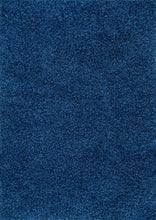 Load image into Gallery viewer, Comforting Office Rug in Blue Plush Shag