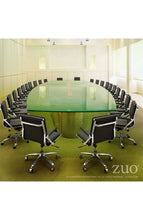 Load image into Gallery viewer, Black Leather & Chrome Modern Office or Conference Chair