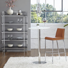 Load image into Gallery viewer, Chrome Framed 5-shelf Modern Bookcase