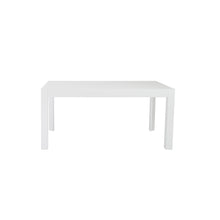 Load image into Gallery viewer, 63" White Lacquer Office Desk with Beveled Edges