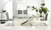 Load image into Gallery viewer, Modern 86" Chrome & Glass Executive Desk or Conference Table