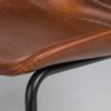 Brown Leatherette Conference or Guest Chairs with Black Base (Set of 2)