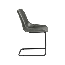 Load image into Gallery viewer, Grey Leatherette Conference or Guest Chairs with Black Base (Set of 2)
