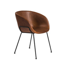 Load image into Gallery viewer, Brown Leatherette Guest or Conference Chair with Low Back (Set of 2)
