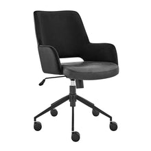 Load image into Gallery viewer, Black Tilting Office Chair