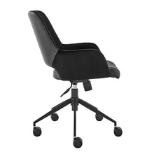 Load image into Gallery viewer, Black Tilting Office Chair
