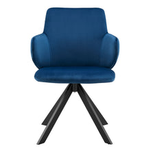 Load image into Gallery viewer, Striking Blue Velvet Conference Chair with Swivel
