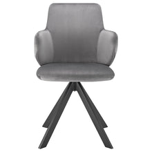 Load image into Gallery viewer, Striking Gray Velvet Conference Chair with Swivel