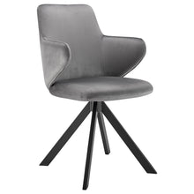 Load image into Gallery viewer, Striking Gray Velvet Conference Chair with Swivel