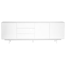 Load image into Gallery viewer, Gorgeous White Lacquer Office Credenza

