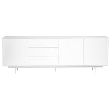 Load image into Gallery viewer, Gorgeous White Lacquer Office Credenza
