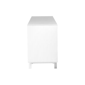 Gorgeous White Lacquer Office Credenza
