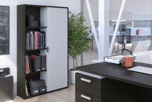 Load image into Gallery viewer, Deep Gray & White 36" Bookcase