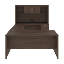 Load image into Gallery viewer, Modern U-shaped Executive Desk with Hutch in Antigua