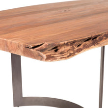 Load image into Gallery viewer, Solid Acacia 118&quot; Conference Table with Unique Iron Base
