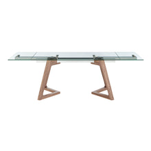 Load image into Gallery viewer, Walnut & Glass 63-95" Extending Conference Table