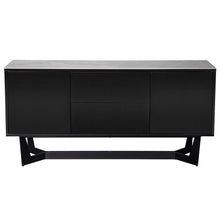 Load image into Gallery viewer, Sleek Storage Credenza in Black & Ash Gray