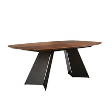 Load image into Gallery viewer, American Walnut & Gray 79" Elegant Office Desk