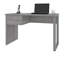 Load image into Gallery viewer, Petite 47&quot; Office Desk in Platinum Gray with U-Shaped Metal Leg

