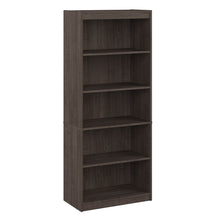 Load image into Gallery viewer, 30" Sturdy 5 Shelf Bookcase in Warm Gray Maple