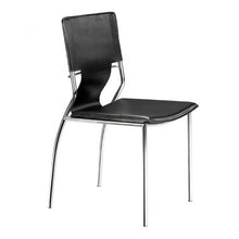 Load image into Gallery viewer, Timeless Guest or Conference Chair in Black Leatherette (Set of 4)