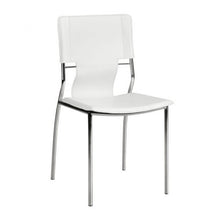 Load image into Gallery viewer, Timeless Guest or Conference Chair in White Leatherette (Set of 4)
