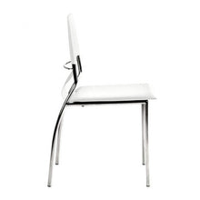 Load image into Gallery viewer, Timeless Guest or Conference Chair in White Leatherette (Set of 4)