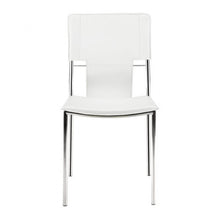 Load image into Gallery viewer, Timeless Guest or Conference Chair in White Leatherette (Set of 4)