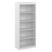 Load image into Gallery viewer, 30&quot; Five Shelf Bookcase in Satin White
