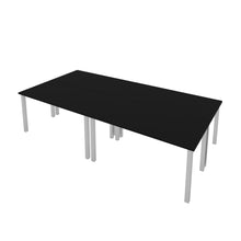 Load image into Gallery viewer, 60" Black Modular Conference Table or 4 Desk Set