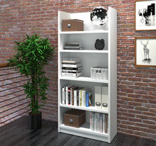Load image into Gallery viewer, 68" Open-top Bookshelf in White