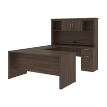 Load image into Gallery viewer, Modern U-shaped Executive Desk with Hutch in Antigua