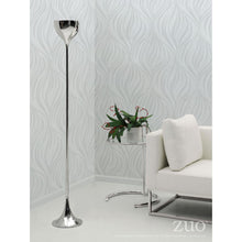 Load image into Gallery viewer, Silver Chrome Office Floor Lamp w/ Sleek Design