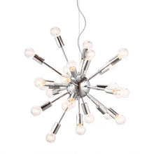 Load image into Gallery viewer, Hanging Ceiling Light w/ Chrome &amp; Bare Bulbs
