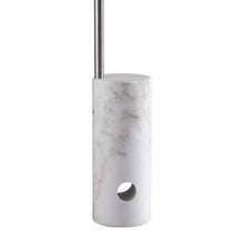 Load image into Gallery viewer, Sleek Arched Office Floor Lamp in Chrome & Marble