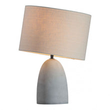 Load image into Gallery viewer, Beige &amp; Faux Cement Office Table Lamp

