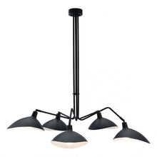 Load image into Gallery viewer, Adjustable Black & White Scoop-Style Hanging Office Light