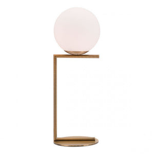 Stunning Minimalist Desk Lamp of Brushed Brass