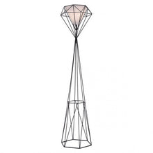 Load image into Gallery viewer, Diamond-Shaped Open Design Floor Lamp w/ Frosted Glass Shade
