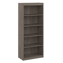 Load image into Gallery viewer, 30&quot; Five Shelf Bookcase in Silver Maple
