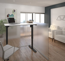 Load image into Gallery viewer, 48" Sit-Stand Electric Height Adjustable Office Desk in White (28" - 45" H)