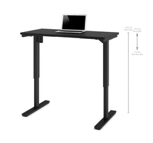 Load image into Gallery viewer, 48" Sit-Stand Electric Height Adjustable Office Desk in Black (28" - 45" H)
