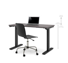 Load image into Gallery viewer, 48" Sit-Stand Electric Height Adjustable Office Desk in Slate (28" - 45" H)