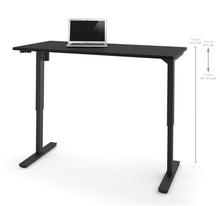 Load image into Gallery viewer, 60" Sit-Stand Electric Height Adjustable Office Desk in Black (28" - 45" H)