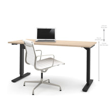 Load image into Gallery viewer, 60" Sit-Stand Electric Height Adjustable Office Desk in Northern Maple (28" - 45" H)