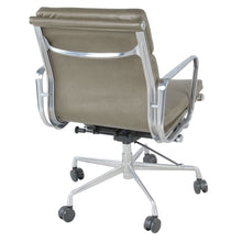 Load image into Gallery viewer, Low-Back Padded Office Chair in Vintage Smoke