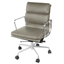 Load image into Gallery viewer, Low-Back Padded Office Chair in Vintage Smoke